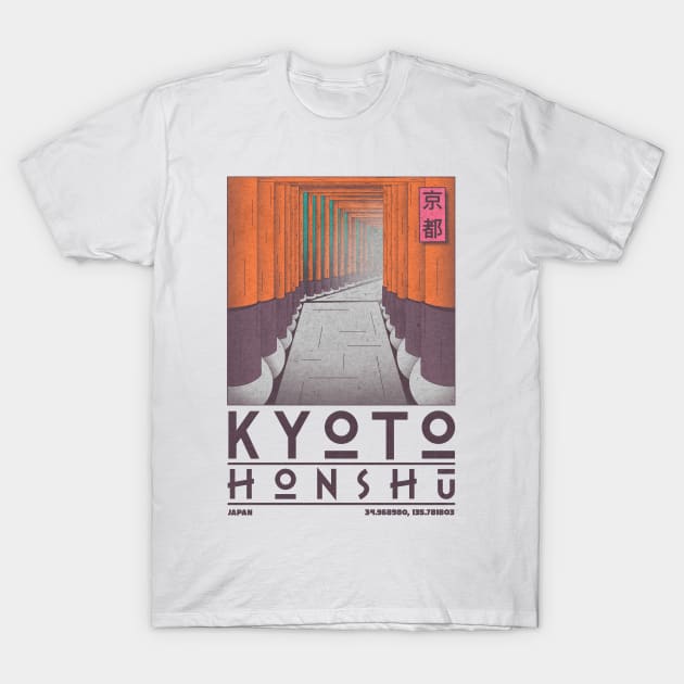 Kyoto, Honshu, Japan T-Shirt by JDP Designs